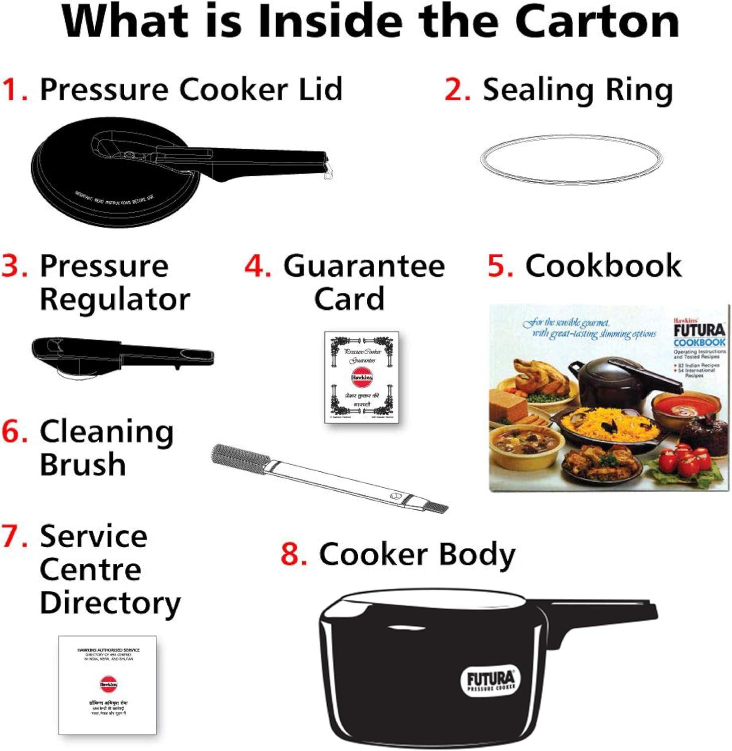 image:imageFUTURA PRESSURE COOKER 2 Liter GRAY21 Quarts
