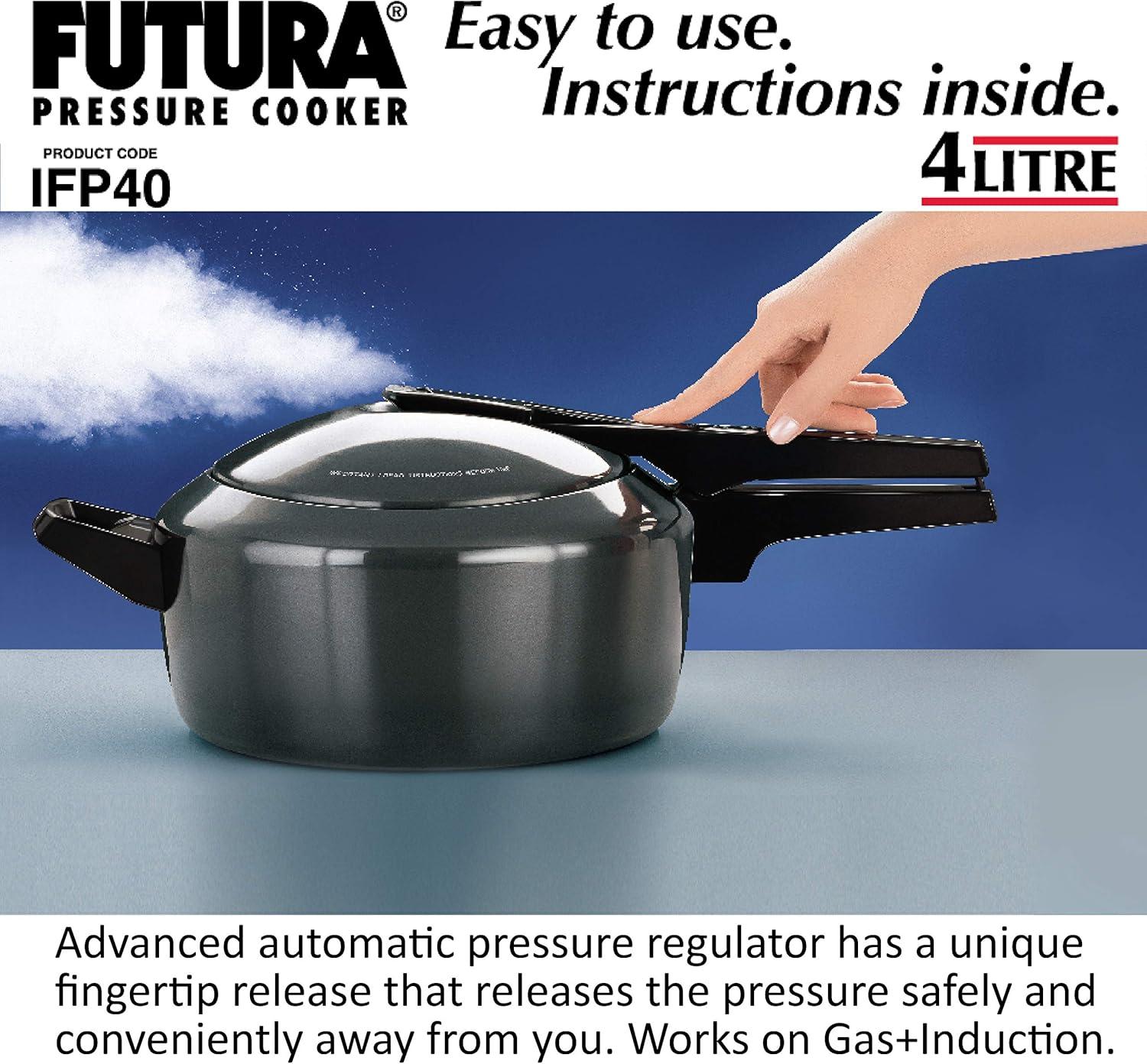 image:imageFUTURA PRESSURE COOKER 2 Liter GRAY42 Quarts
