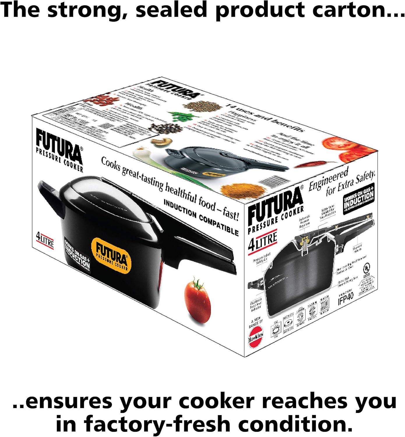 image:imageFUTURA PRESSURE COOKER 2 Liter GRAY42 Quarts