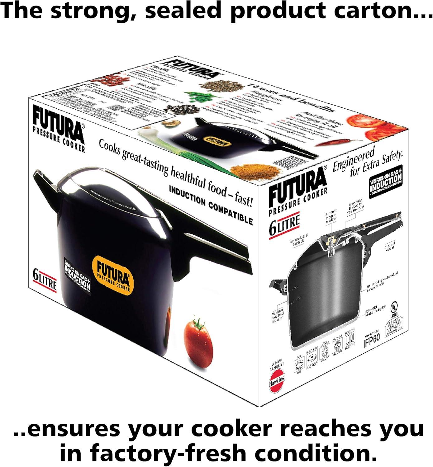 image:imageFUTURA PRESSURE COOKER 2 Liter GRAY63 Quarts