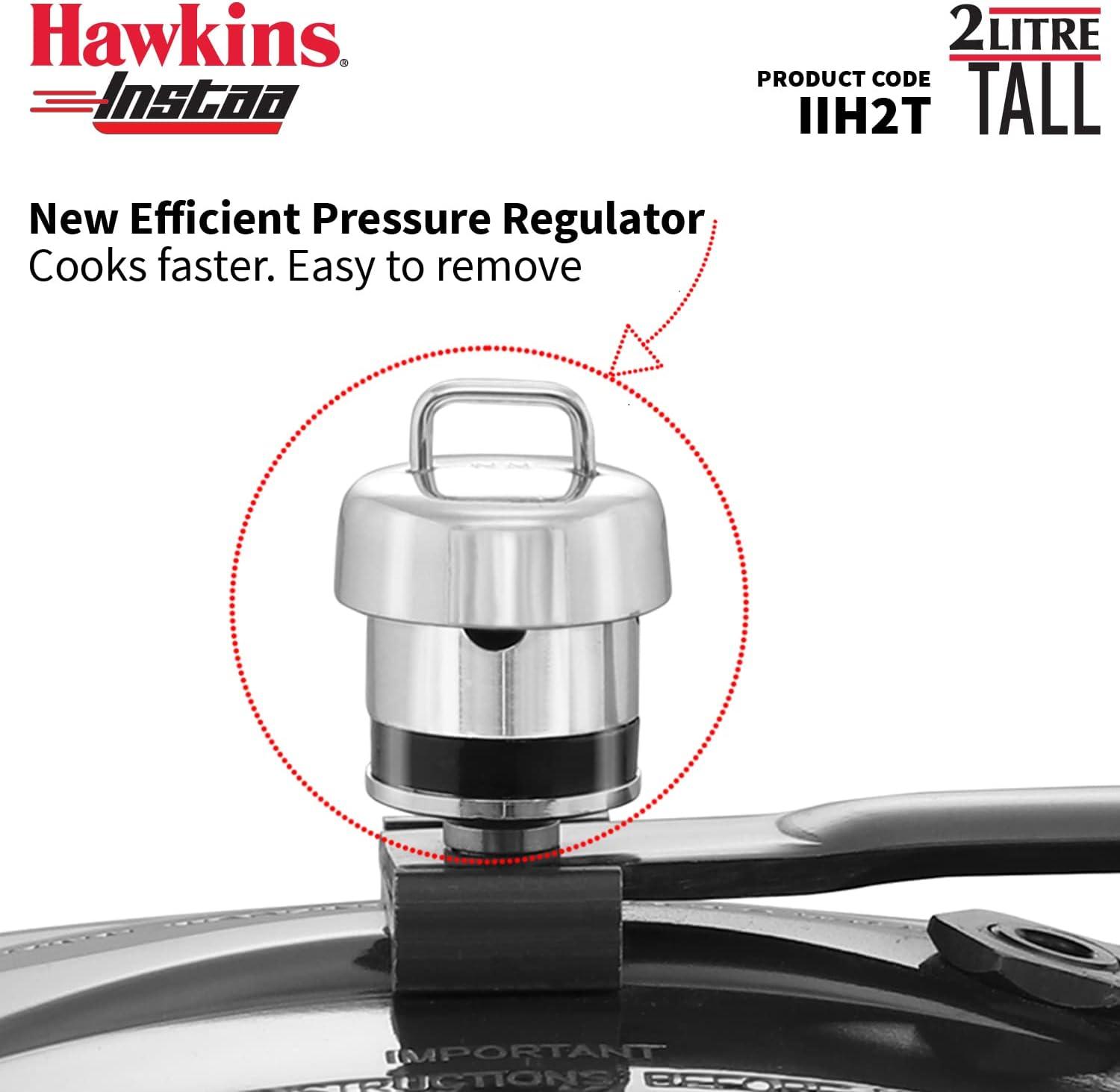 image:imageHAWKINS 2 Litre Instaa Pressure Cooker Induction Inner Lid Hard Anodised Black