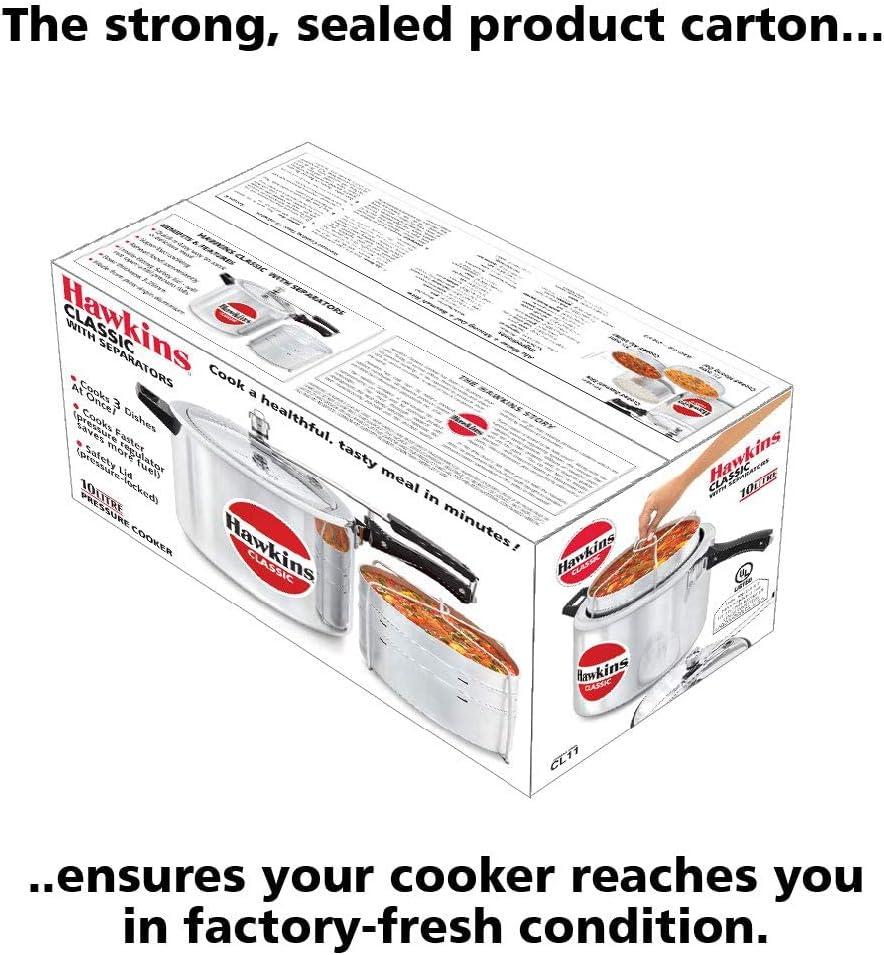 image:imageHAWKINS CL51 Pressure Cooker 5 L WITH SEPERATOR Silver106 Quarts