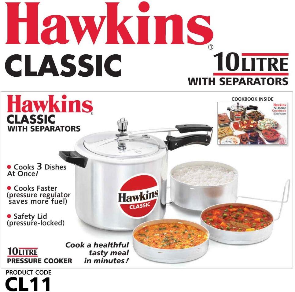 image:imageHAWKINS CL51 Pressure Cooker 5 L WITH SEPERATOR Silver106 Quarts