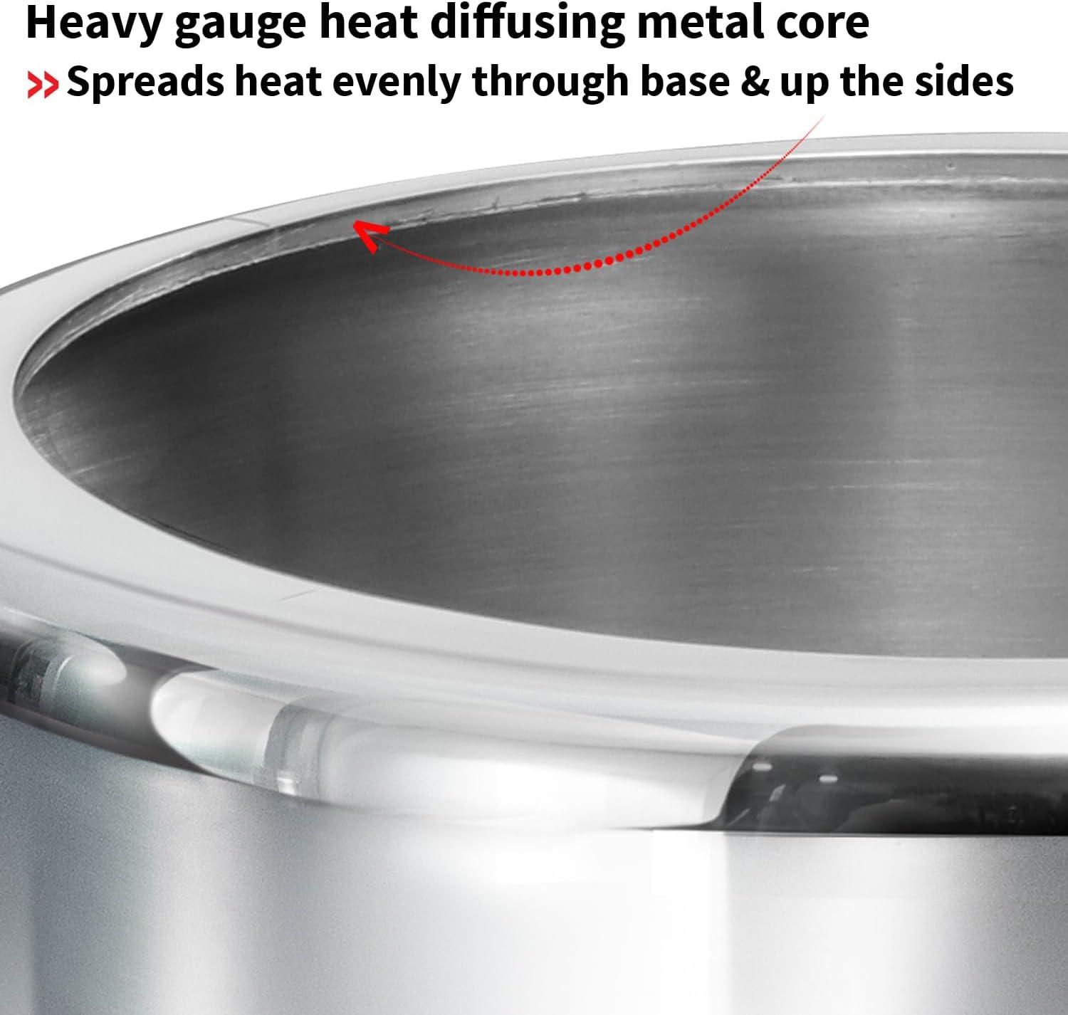 image:imageHawkins 35 Litre Triply Stainless Steel Pressure Cooker Inner Lid Cooker Silver HSST3526 Quarts