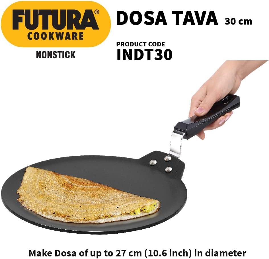 image:imageHawkins Futura 30 cm Nonstick Induction Dosa Tava Black INDT30