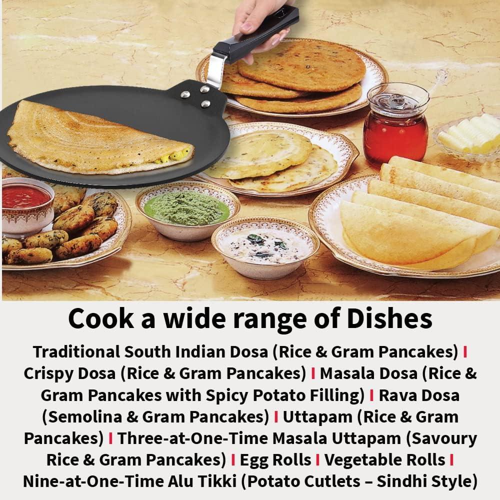 image:imageHawkins Futura 30 cm Nonstick Induction Dosa Tava Black INDT30