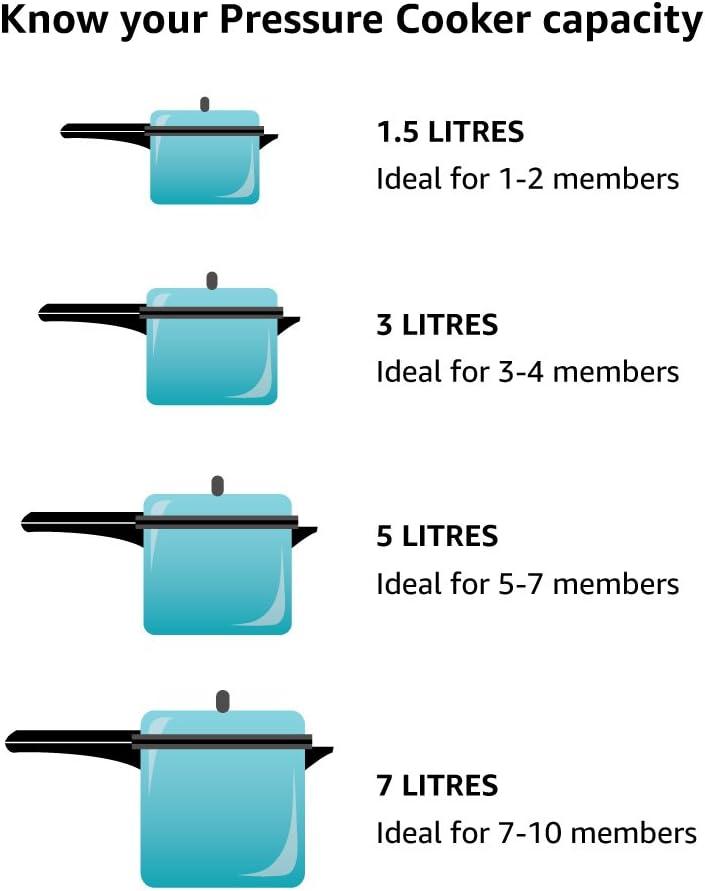 image:imageHawkins Futura 9 Litre Pressure Cooker Hard Anodised Pressure Cooker Big Cooker Black FP9021 Quarts
