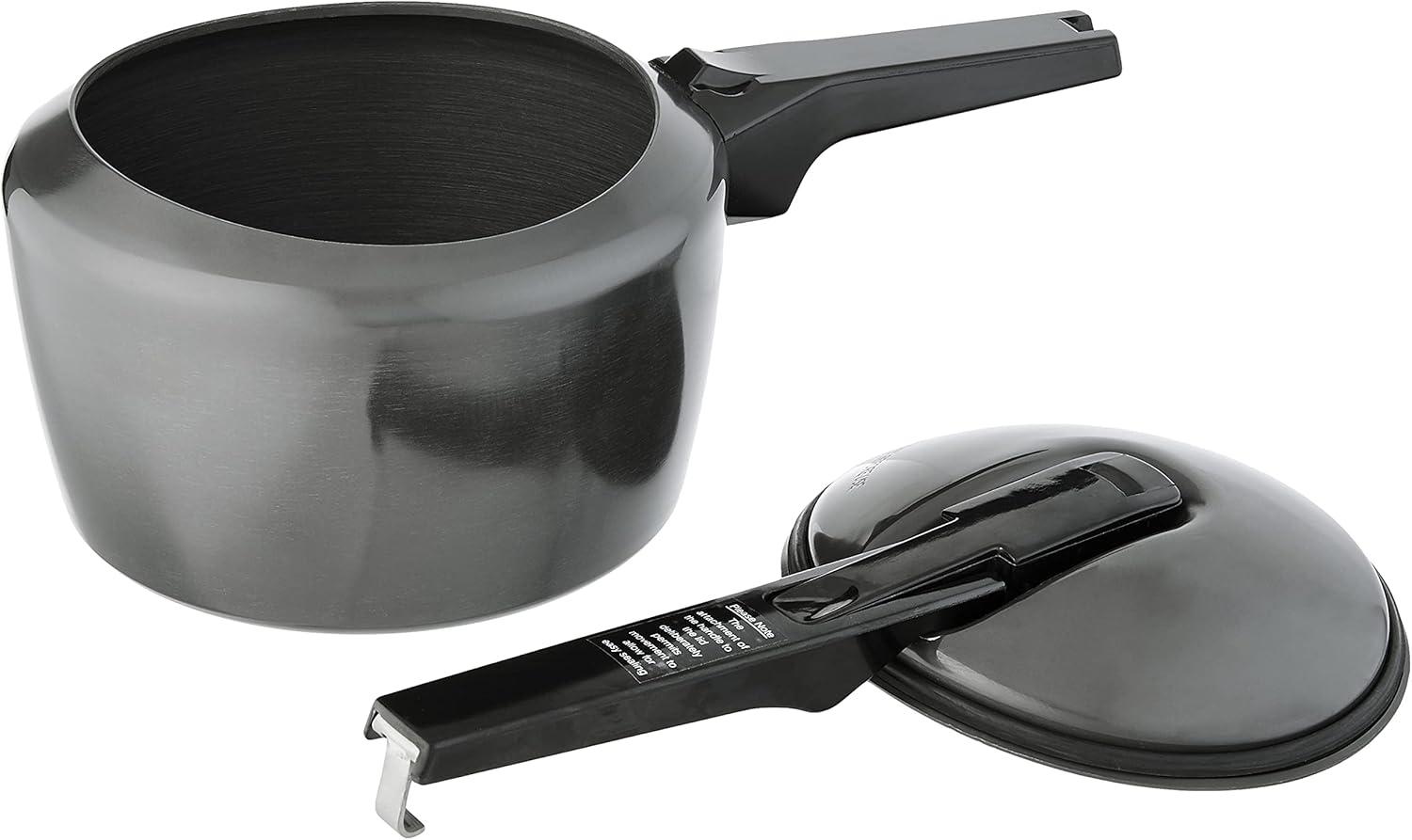 image:imageHawkins Futura 9 Litre Pressure Cooker Hard Anodised Pressure Cooker Big Cooker Black FP9032 Quarts