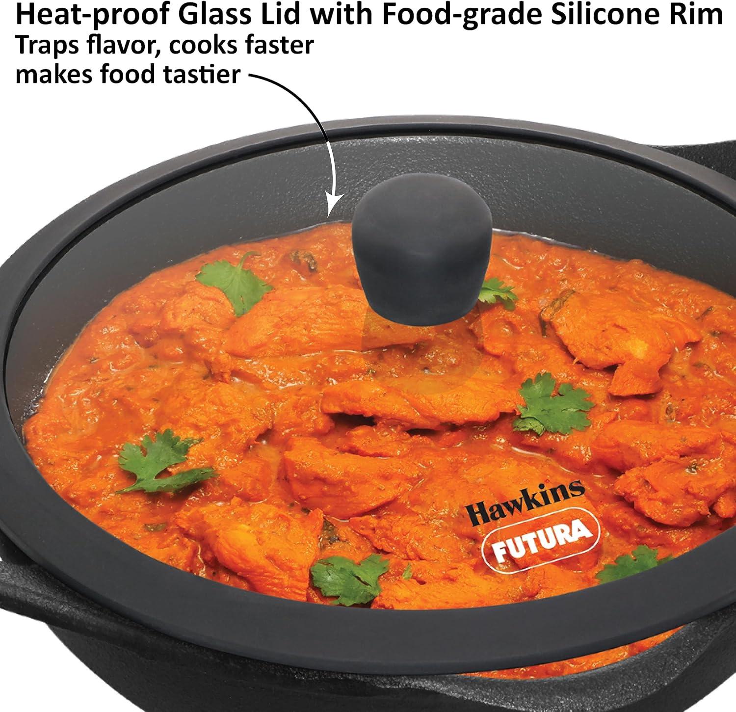image:imageHawkins Futura Cast Iron Frying Pan 24 cm Diameter Cast Iron Skillet Omlette Pan Iron Frypan CIF24G