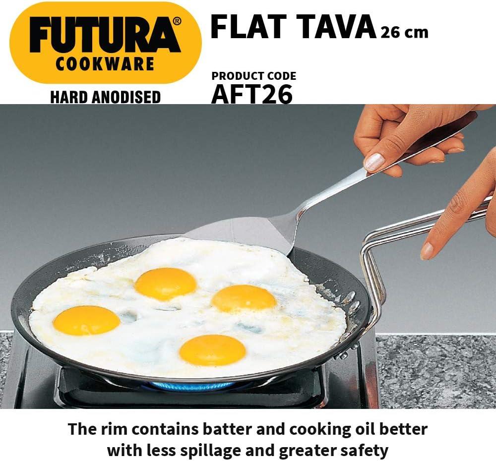 image:imageHawkins Futura Hard Anodised Flat Tava 22 cm 406 mm Black10inch