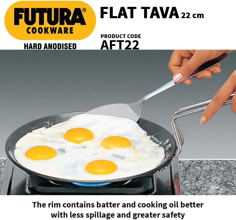 image:imageHawkins Futura Hard Anodised Flat Tava 22 cm 406 mm Black8inch