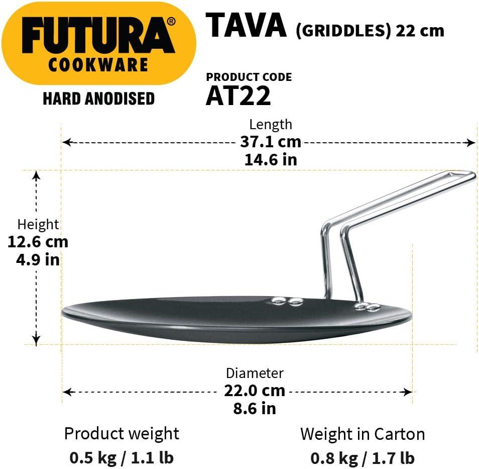 image:imageHawkins Futura Hard Anodised Tava 26 cm 488 mm Black85