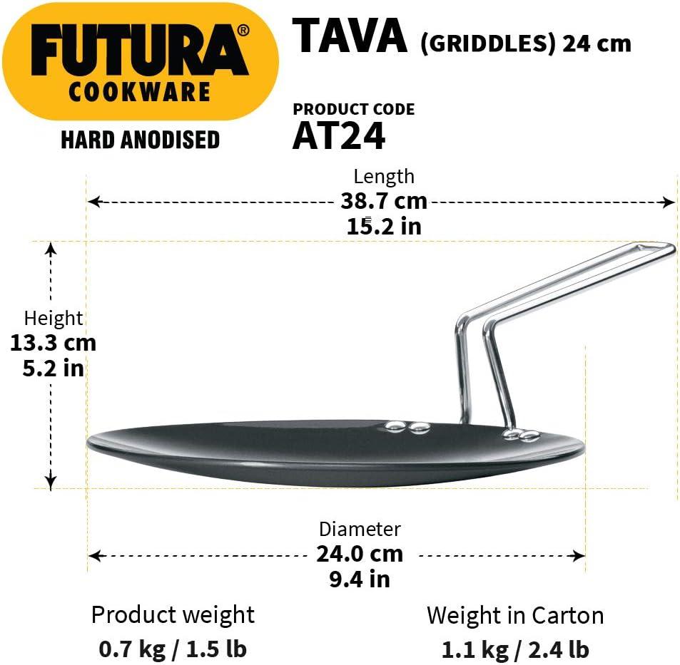 image:imageHawkins Futura Hard Anodised Tava 26 cm 488 mm Black95 Inch