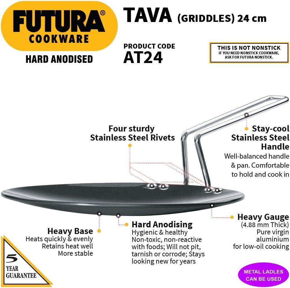 image:imageHawkins Futura Hard Anodised Tava 26 cm 488 mm Black95 Inch
