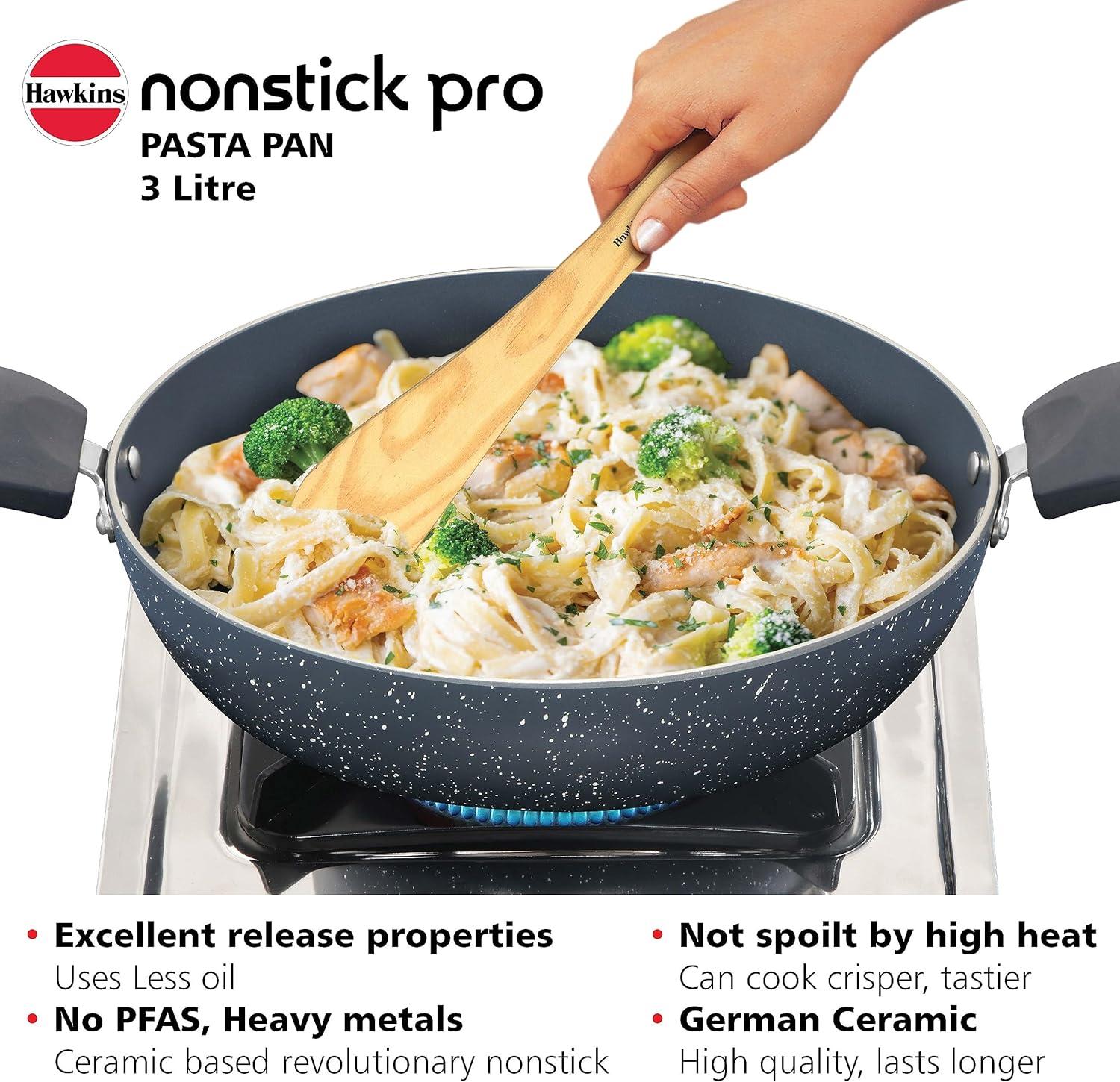 image:imageHawkins Nonstick Induction Pasta Pan 26 cm Diameter Granite Fry Pan Blue ICP26G