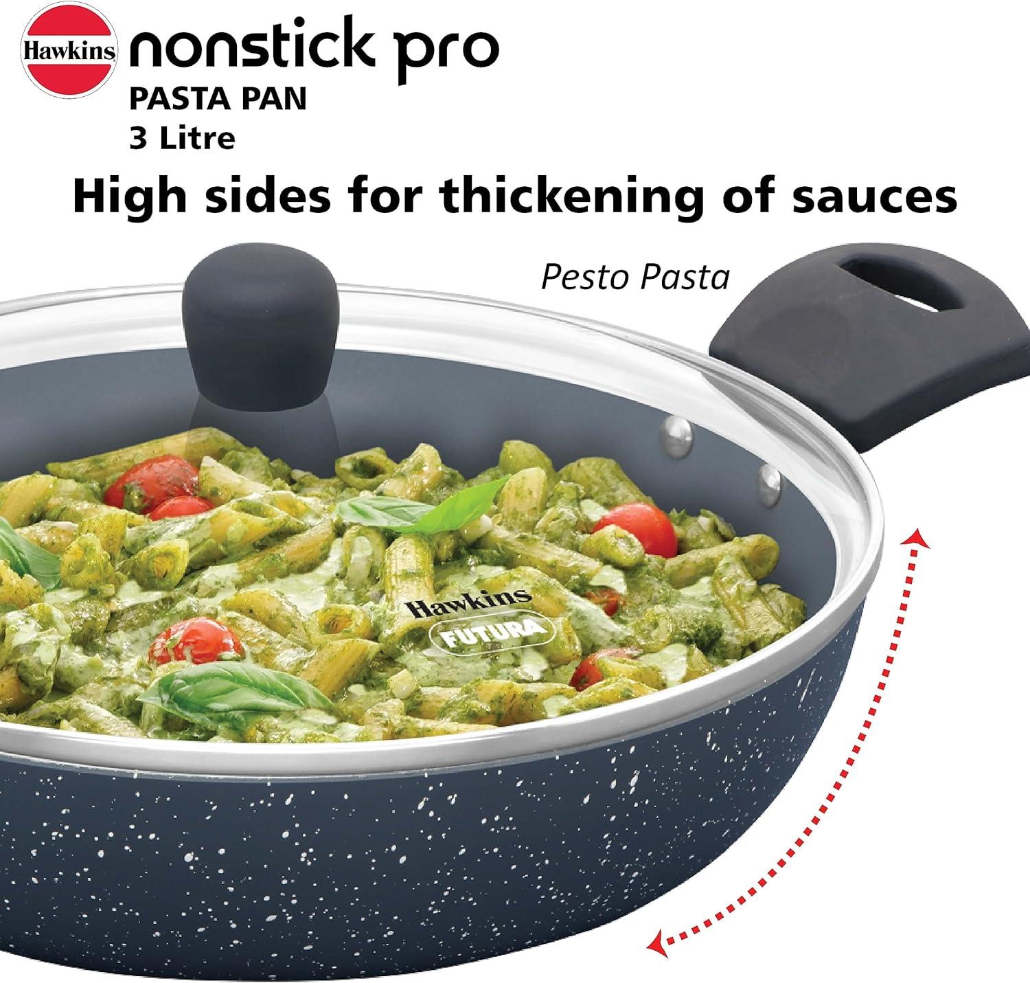 image:imageHawkins Nonstick Induction Pasta Pan 26 cm Diameter Granite Fry Pan Blue ICP26G