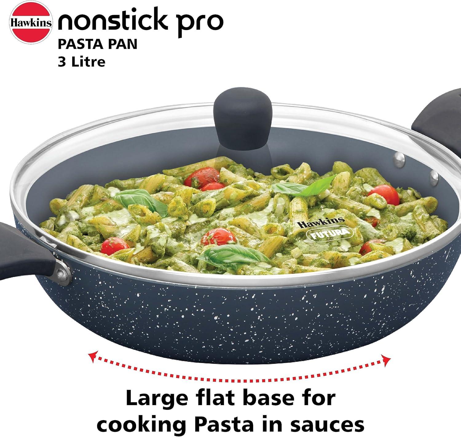 image:imageHawkins Nonstick Induction Pasta Pan 26 cm Diameter Granite Fry Pan Blue ICP26G