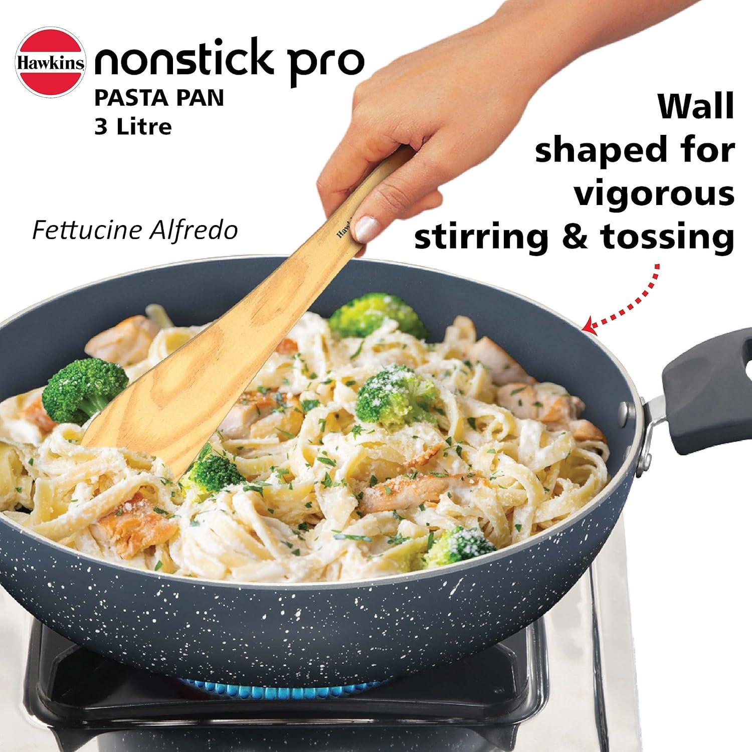image:imageHawkins Nonstick Induction Pasta Pan 26 cm Diameter Granite Fry Pan Blue ICP26G