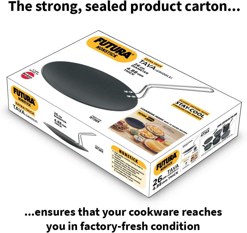 image:imageHawkins Q50 Futura NonStick Concave Tava Griddle 10 in 488 with Steel Handle