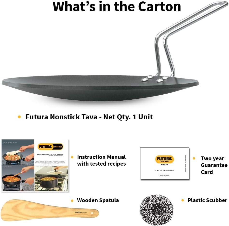 image:imageHawkins Q50 Futura NonStick Concave Tava Griddle 10 in 488 with Steel Handle