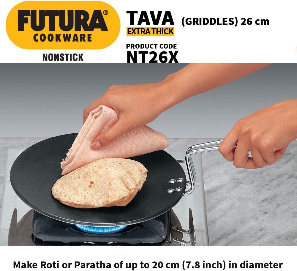 image:imageHawkins Q50 Futura NonStick Concave Tava Griddle 10 in 488 with Steel Handle