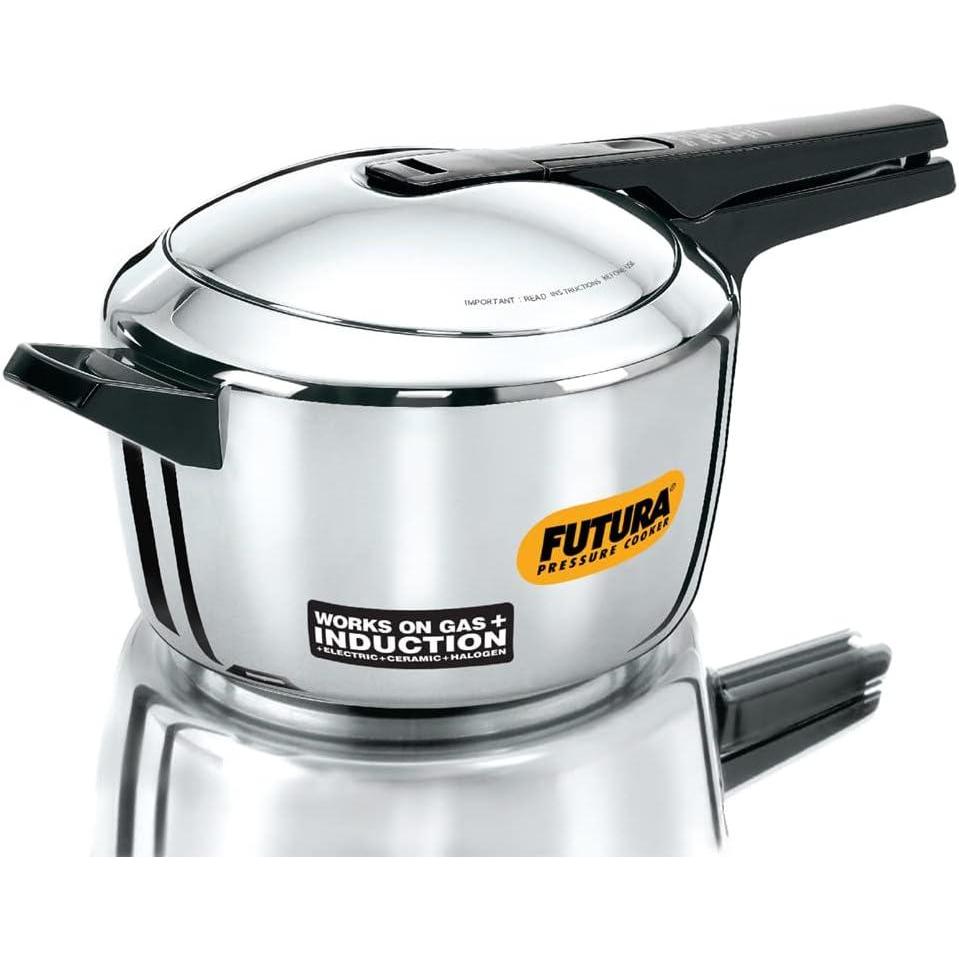 image:imageFutura Stainless Steel 4L Pressure Cooker Induction Compatible58 Quarts