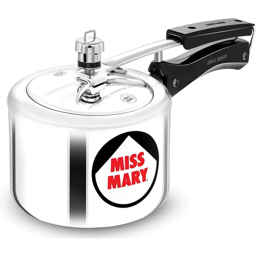 image:imageHAWKINS 2 Litre Miss Mary Pressure Cooker Small Inner Lid Cooker Silver MM20