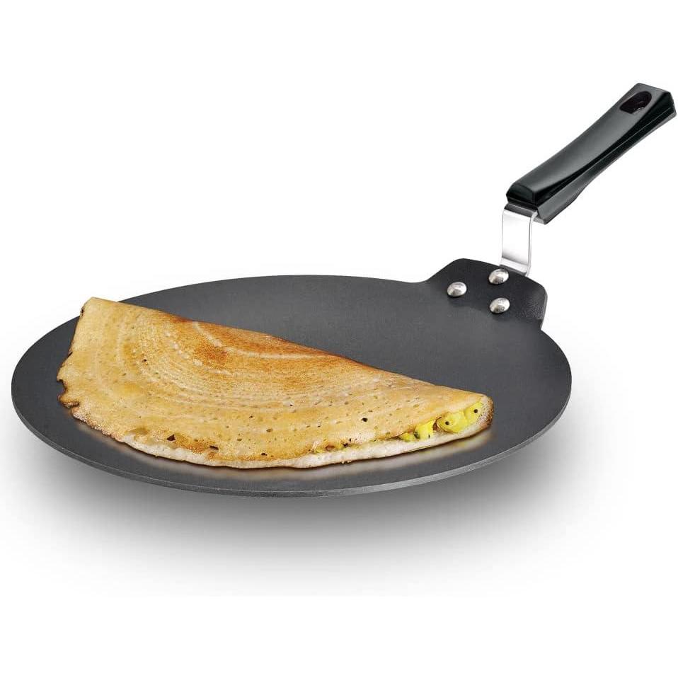 image:imageHAWKINS Futura 30 cm Dosa Tava Non Stick Dosa Tawa Flat Dosa Tawa Black NDT30