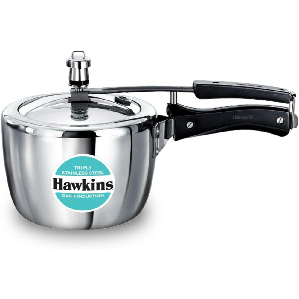 image:imageHawkins 35 Litre Triply Stainless Steel Pressure Cooker Inner Lid Cooker Silver HSST3526 Quarts