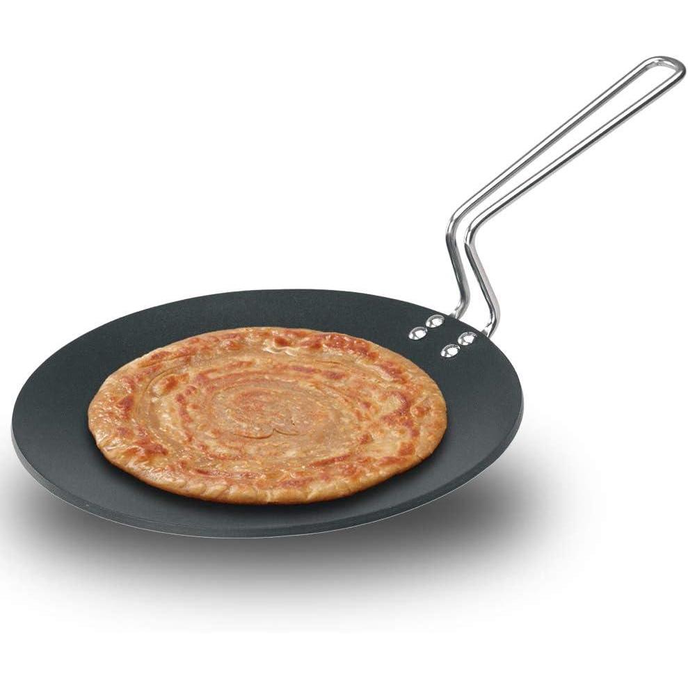 image:imageHawkins Futura 26 cm Tava Non Stick Tawa with Stainless Steel Handle Black NT2610 Inch 406mm Thick