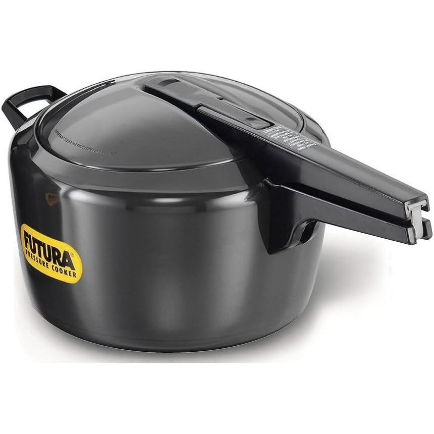 image:imageHawkins Futura 9 Litre Pressure Cooker Hard Anodised Pressure Cooker Big Cooker Black FP9074 Quarts