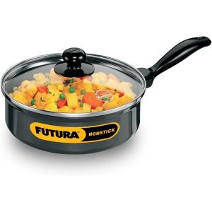 image:imageFutura NonStick Saute Curry Pan with Glass Lid 2 Litres