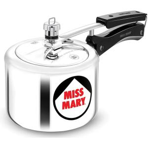 image:imageHAWKINS 2 Litre Miss Mary Pressure Cooker Small Inner Lid Cooker Silver MM20