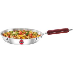 image:imageHAWKINS 24 cm Die Cast Induction Compatible Frying Pan with Glass Lid Red IDCF24G26 cm
