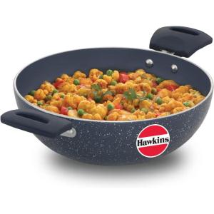 image:imageHAWKINS Ceramic Nonstick 25 Litre Deep Kadhai Induction Deep Fry Pan Granite Kadai ICK25