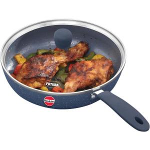image:imageHAWKINS Ceramic Nonstick Frying Pan 24 cm Diameter Induction Fry Pan with Glass Lid Granite Omlette Egg Pan Fish Pan ICF24G
