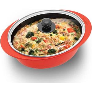 image:imageHawkins 3 Litre Dutch Oven Nonstick Biryani Pot Red Ceramic Coated Casserole Cooking Pot Saute Pan Red DCDO3G