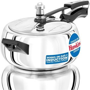 image:imageHawkins 35 Litre Contura Pressure Cooker Stainless Steel Inner Lid Cooker Handi Cooker Induction Cooker Silver SSC35