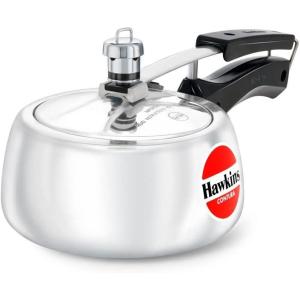 image:imageHawkins 4 Litre Contura Pressure Cooker Handi Inner Lid Cooker Silver HC4016 Quarts