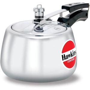 image:imageHawkins 4 Litre Contura Pressure Cooker Handi Inner Lid Cooker Silver HC4032 Quarts