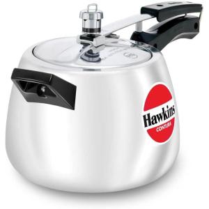 image:imageHawkins 4 Litre Contura Pressure Cooker Handi Inner Lid Cooker Silver HC4042 Quarts