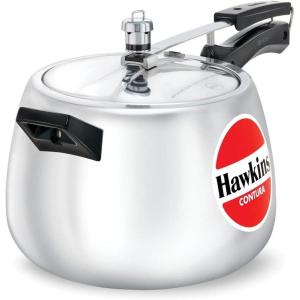 image:imageHawkins 4 Litre Contura Pressure Cooker Handi Inner Lid Cooker Silver HC4069 Quarts