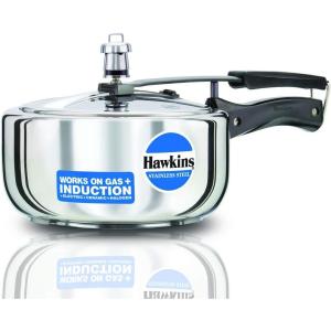 image:imageHawkins 4 Litre Pressure Cooker Stainless Steel Inner Lid Cooker Induction Cooker Silver Hss40 4 Liter32 Quarts