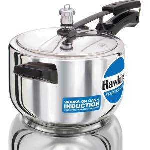 image:imageHawkins 4 Litre Pressure Cooker Stainless Steel Inner Lid Cooker Induction Cooker Silver Hss40 4 Liter42 Quarts