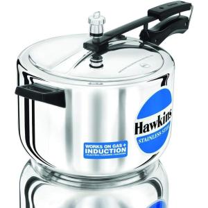 image:imageHawkins 4 Litre Pressure Cooker Stainless Steel Inner Lid Cooker Induction Cooker Silver Hss40 4 Liter85 Quarts