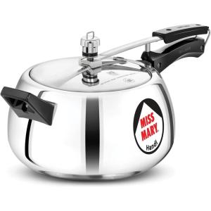image:imageHawkins 5 Litre Miss Mary Handi Pressure Cooker Inner Lid Cooker Silver MMH50