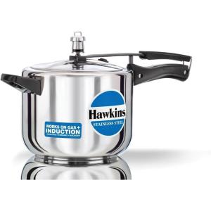 image:imageHawkins 5 Litre Pressure Cooker Stainless Steel Inner Lid Cooker Induction Cooker Silver HSS50