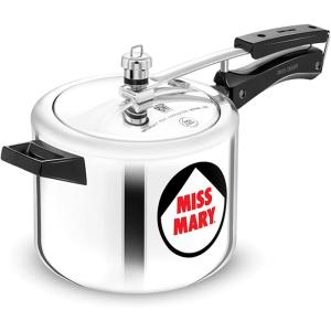 image:imageHawkins Aluminium 4 Litre Miss Mary Pressure Cooker Inner Lid Cooker Silver Mm40