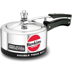 image:imageHawkins Aluminium 65 Litre Hevibase Pressure Cooker Induction Inner Lid Cooker Silver Ih6521 Quarts