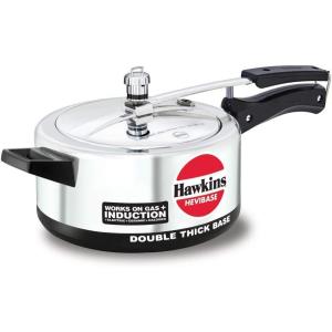 image:imageHawkins Aluminium 65 Litre Hevibase Pressure Cooker Induction Inner Lid Cooker Silver Ih6537 Quarts